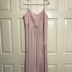 Adrianna Papell Blush Bridesmaid dress